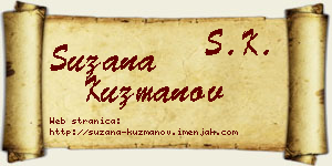 Suzana Kuzmanov vizit kartica